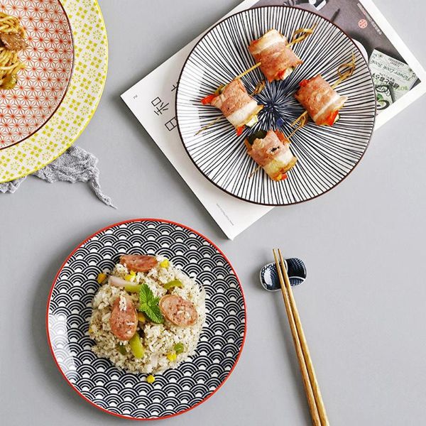 dishes & plates 6/8 inch japanese style ceramic plate tableware retro pattern dinner dish dessert steak tray ktichen microwave dinnerware
dishes & plates 6/8 inch japanese style ceramic plate tableware retro pattern dinner dish dessert steak tray ktichen microwave dinnerware