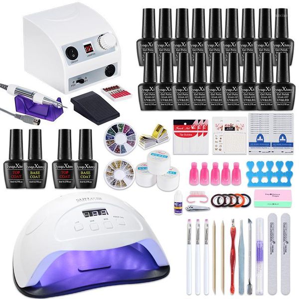 nail set for manicure kit gel 18/12/10 colors polish with 35000rpm drill machine 84~24w lamp art tools1
nail set for manicure kit gel 18/12/10 colors polish with 35000rpm drill machine 84~24w lamp art tools1