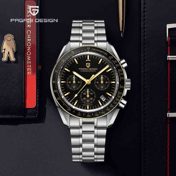 pagani design business luxury men's quartz watches automatic date 100m waterproof men wristwatch relogio masculino sapphire 2021, Slivery;brown
pagani design business luxury men's quartz watches automatic date 100m waterproof men wristwatch relogio masculino sapphire 2021, Slivery;brown