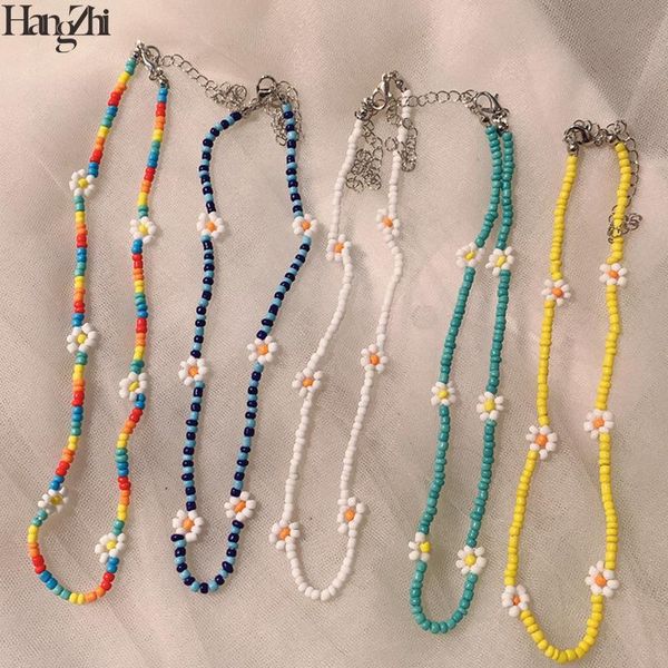 hangzhi 2021 5 pcs/set daisy flower colorful beads clavicle choker necklace for women girls spring summer jewelry wholesale chokers, Golden;silver
hangzhi 2021 5 pcs/set daisy flower colorful beads clavicle choker necklace for women girls spring summer jewelry wholesale chokers, Golden;silver