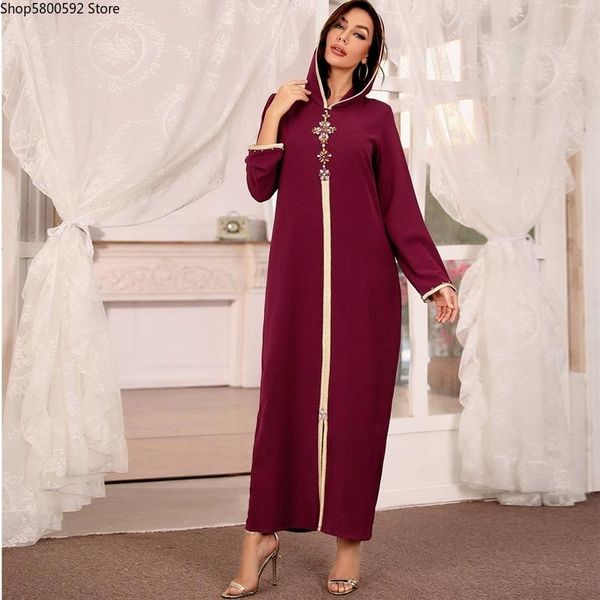 casual dresses hooded kaftan dress for women fashion ethnic hand stitch diamond ribbon trim moroccan dubai turkey arabic clothes eid, Black;gray
casual dresses hooded kaftan dress for women fashion ethnic hand stitch diamond ribbon trim moroccan dubai turkey arabic clothes eid, Black;gray
