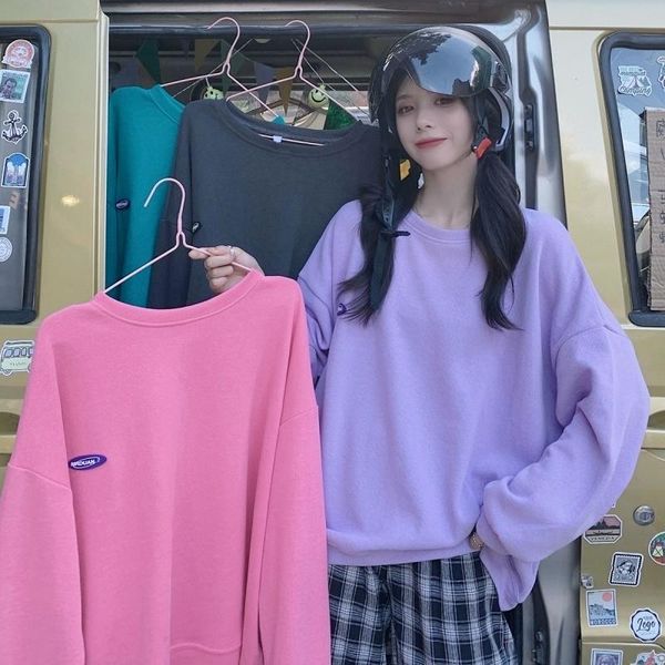 women's hoodies & sweatshirts real po of autumn clothing korean style letters loose thin round, Black
women's hoodies & sweatshirts real po of autumn clothing korean style letters loose thin round, Black