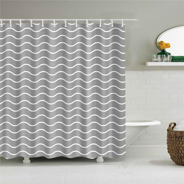 shower curtains wave stripe geometric bathroom fabric waterproof polyester gray bath decoration curtain with hooks
shower curtains wave stripe geometric bathroom fabric waterproof polyester gray bath decoration curtain with hooks