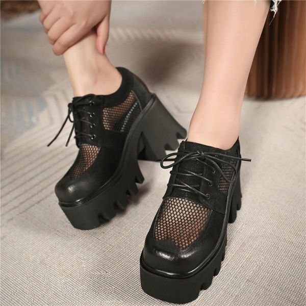 women lace up genuine leather chunky high heels motorcycle boots female summer square toe platform pumps shoes casual, Black
women lace up genuine leather chunky high heels motorcycle boots female summer square toe platform pumps shoes casual, Black