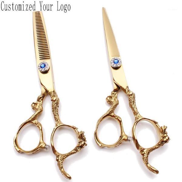 5.5" 16cm 440c engrave logo gold cutting shears thinning salon hairdressing scissors professional hair diy1
5.5" 16cm 440c engrave logo gold cutting shears thinning salon hairdressing scissors professional hair diy1