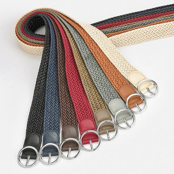 belts candy color women's round buckle belt retro weave decorative jeans canvas braided waistband ladies fashion designer waist, Black;brown
belts candy color women's round buckle belt retro weave decorative jeans canvas braided waistband ladies fashion designer waist, Black;brown