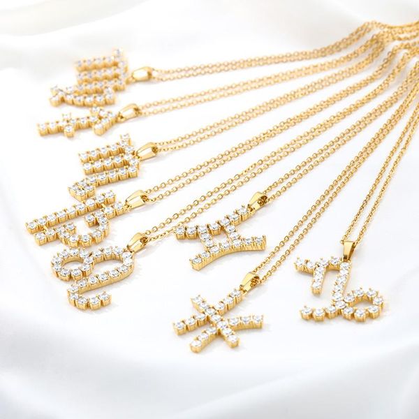 pendant necklaces 12 constellations zircon necklace for men/women birthday gifts gold choker amulet zodiac signs jewelry, Silver
pendant necklaces 12 constellations zircon necklace for men/women birthday gifts gold choker amulet zodiac signs jewelry, Silver