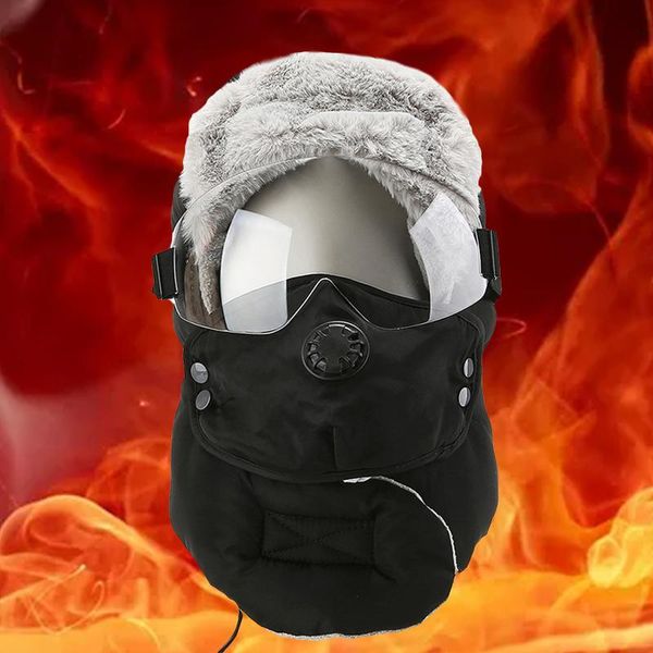 winter hat, trooper trapper hat warm windproof ski with ear flaps heating winterproof mask outdoor hats, Black;white
winter hat, trooper trapper hat warm windproof ski with ear flaps heating winterproof mask outdoor hats, Black;white