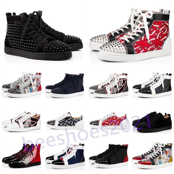mens casual shoes women outdoor red bottoms shoe studded spikes loafers sneakers suede leather flats couples ttrainers des chaussures b3, Black
mens casual shoes women outdoor red bottoms shoe studded spikes loafers sneakers suede leather flats couples ttrainers des chaussures b3, Black
