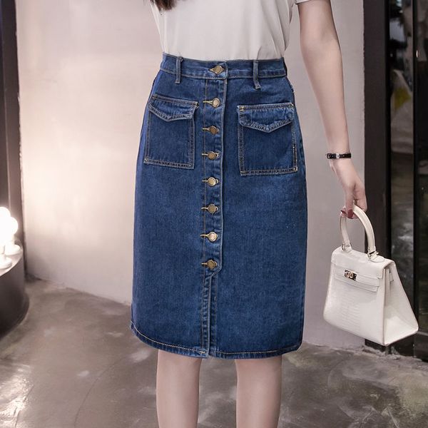 skirts single button denim high waist pencil women 2021 summer casual split bandage pockets blue jean plus size 5xl z5j8, Black
skirts single button denim high waist pencil women 2021 summer casual split bandage pockets blue jean plus size 5xl z5j8, Black