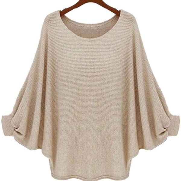 women's sweaters autumn women knitted fashion o-neck loose batwing sleeve sweater plus size pullover female clothes, White;black
women's sweaters autumn women knitted fashion o-neck loose batwing sleeve sweater plus size pullover female clothes, White;black