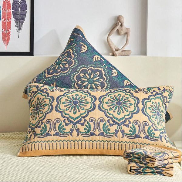 pillow case 2pc towel cover blue 100%cotton four layers gauze folk ab side single pillows ethnic home textile 50*76cm no
pillow case 2pc towel cover blue 100%cotton four layers gauze folk ab side single pillows ethnic home textile 50*76cm no