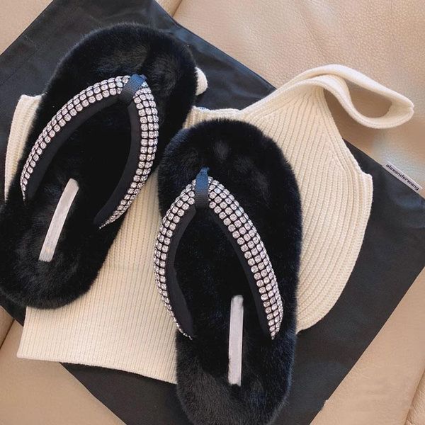slippers women's slippers, rhinestone hairy outer wear high-quality flat-bottom flip-flops for women, Black
slippers women's slippers, rhinestone hairy outer wear high-quality flat-bottom flip-flops for women, Black