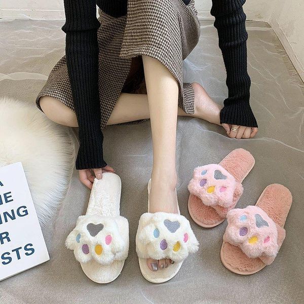 winter flat home slippers cute feet cat women's soft plush furry women warm fluffy ladies female style woman shoes girls, Black
winter flat home slippers cute feet cat women's soft plush furry women warm fluffy ladies female style woman shoes girls, Black