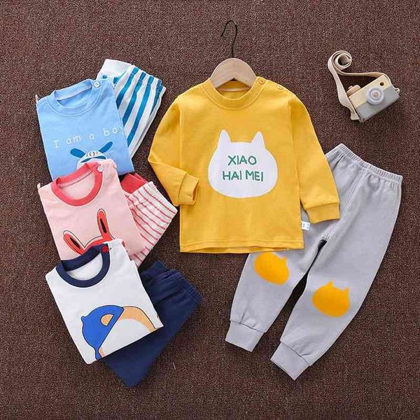 2pcs kids boy pajamas outfit cotton cartoon childrens clothing set casual wear autumn long sleeved underwear suit for baby girl, White
2pcs kids boy pajamas outfit cotton cartoon childrens clothing set casual wear autumn long sleeved underwear suit for baby girl, White
