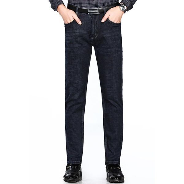 men's jeans men classic brand business casual trousers elastic comfort straight denim pants male high quality, Blue
men's jeans men classic brand business casual trousers elastic comfort straight denim pants male high quality, Blue
