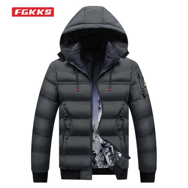 men's down & parkas fgkks 2021 winter casual men parka coat double-sided wear hooded solid color cotton-padded jacket reverse landscape, Black
men's down & parkas fgkks 2021 winter casual men parka coat double-sided wear hooded solid color cotton-padded jacket reverse landscape, Black
