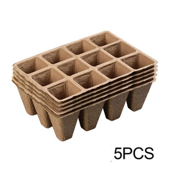planters & pots 12 grids peat seed starter biodegradable sprouting seedling trays for indoor and outdoor plants
planters & pots 12 grids peat seed starter biodegradable sprouting seedling trays for indoor and outdoor plants