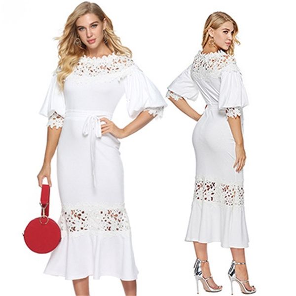 casual dresses summer women's lace hollow out splicing up puff sleeve work bodycon dress mujer vestido d0nq, Black;gray
casual dresses summer women's lace hollow out splicing up puff sleeve work bodycon dress mujer vestido d0nq, Black;gray