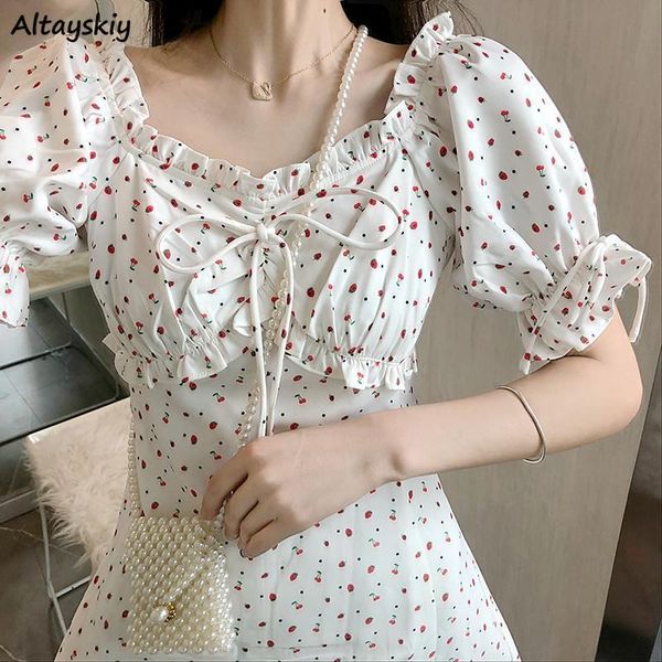 dress women summer a-line mini dresses sweet print ins tender bandage bow slim empire all-match french style college casual, Black;gray
dress women summer a-line mini dresses sweet print ins tender bandage bow slim empire all-match french style college casual, Black;gray
