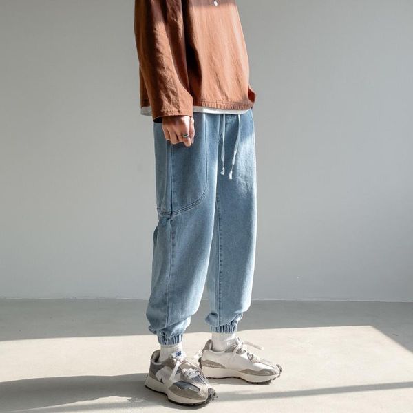 men's jeans 2021 fashion trend casual pants cargo pocket blue/black color stretch slim fit biker denim leisure trousers -5xl
men's jeans 2021 fashion trend casual pants cargo pocket blue/black color stretch slim fit biker denim leisure trousers -5xl