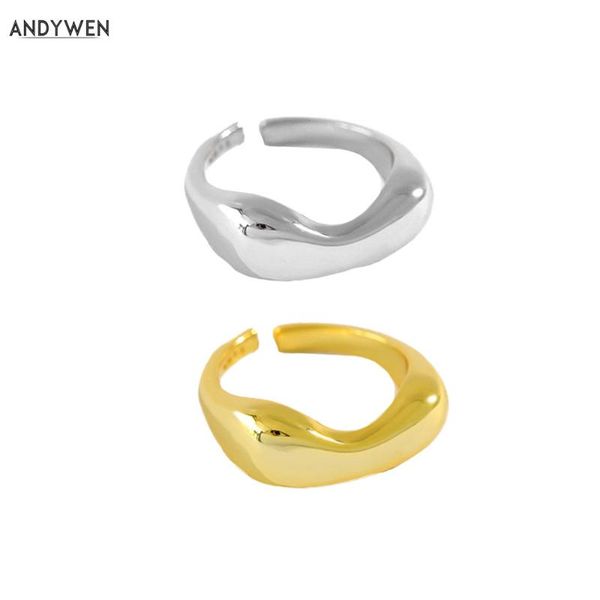 cluster rings andywen 925 sterling silver gold thick large resizable women adjutsable luxury jewelry gift for party rock punk jewels, Golden;silver
cluster rings andywen 925 sterling silver gold thick large resizable women adjutsable luxury jewelry gift for party rock punk jewels, Golden;silver