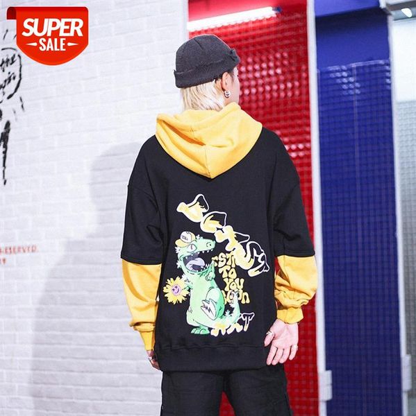 guochao high street fake two-piece color contrast t-shirt loose dragon cartoon print letter graffiti pullover sweater #wd8g, Black
guochao high street fake two-piece color contrast t-shirt loose dragon cartoon print letter graffiti pullover sweater #wd8g, Black