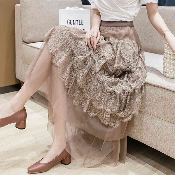 women's super fairy multi-level lace yarn skirt irregular eyelashes flower mesh cake, Black
women's super fairy multi-level lace yarn skirt irregular eyelashes flower mesh cake, Black