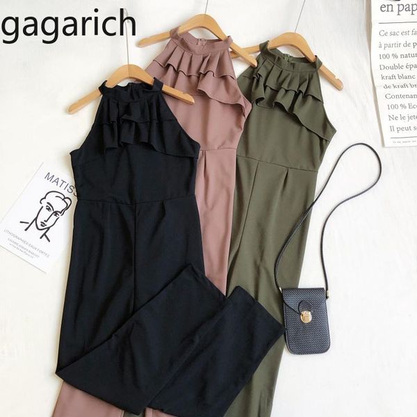 women's jumpsuits & rompers gagarich women solid jumpsuit 2021 spring summer halter neck ruffles slim waist casual wide leg pants korea, Black;white
women's jumpsuits & rompers gagarich women solid jumpsuit 2021 spring summer halter neck ruffles slim waist casual wide leg pants korea, Black;white