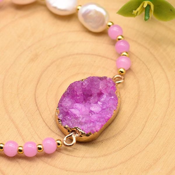 charm bracelets handmade original design natural crystal white baroque pearl bracelet adjustable for women girl lovers' engagement birt, Golden;silver
charm bracelets handmade original design natural crystal white baroque pearl bracelet adjustable for women girl lovers' engagement birt, Golden;silver