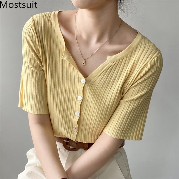 summer thin knitted cardigan women short sleeve v-neck single breasted sweater korean fashion solid ladies jumpers 210514, White
summer thin knitted cardigan women short sleeve v-neck single breasted sweater korean fashion solid ladies jumpers 210514, White