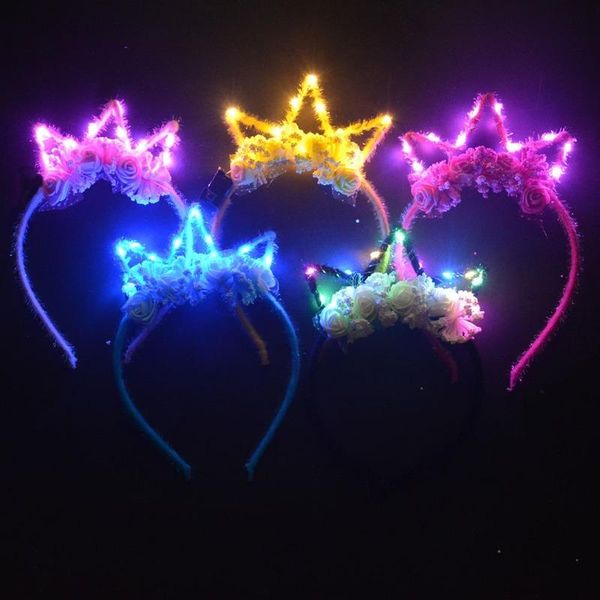 party decoration led flashing crown cat ear flower headdress tiara garland easter wedding birthday gift christmas halloween
party decoration led flashing crown cat ear flower headdress tiara garland easter wedding birthday gift christmas halloween