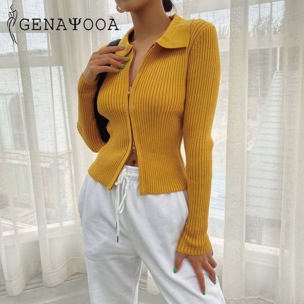 genayooa knitted female autumn winter women sweaters and pullovers long sleeve jumper slim sweater 210417, White;black
genayooa knitted female autumn winter women sweaters and pullovers long sleeve jumper slim sweater 210417, White;black