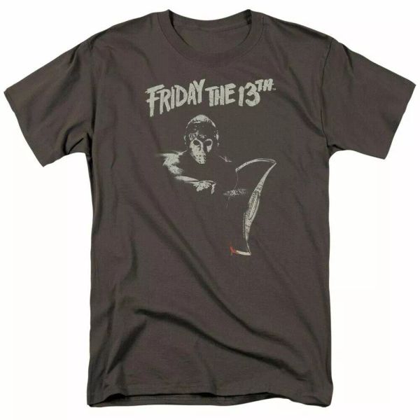 friday the 13th ax t shirt licensed horror movie retro classic tee new charcoal, White;black
friday the 13th ax t shirt licensed horror movie retro classic tee new charcoal, White;black