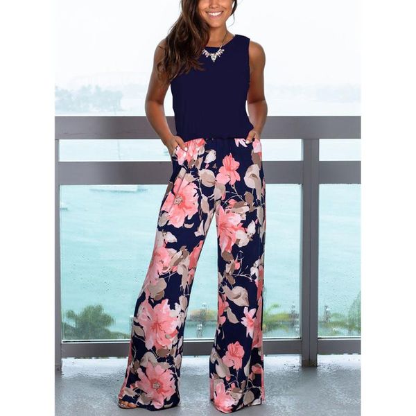 women's jumpsuits & rompers summer women playsuit chiffon floral printed wide leg pants sleeveless jumpsuit romper playsuits overalls #, Black;white
women's jumpsuits & rompers summer women playsuit chiffon floral printed wide leg pants sleeveless jumpsuit romper playsuits overalls #, Black;white