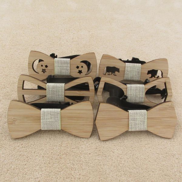 children kids boys bow tie bamboo wooden ties for wedding pre party tied clip child neck bow ties, Black;gray
children kids boys bow tie bamboo wooden ties for wedding pre party tied clip child neck bow ties, Black;gray
