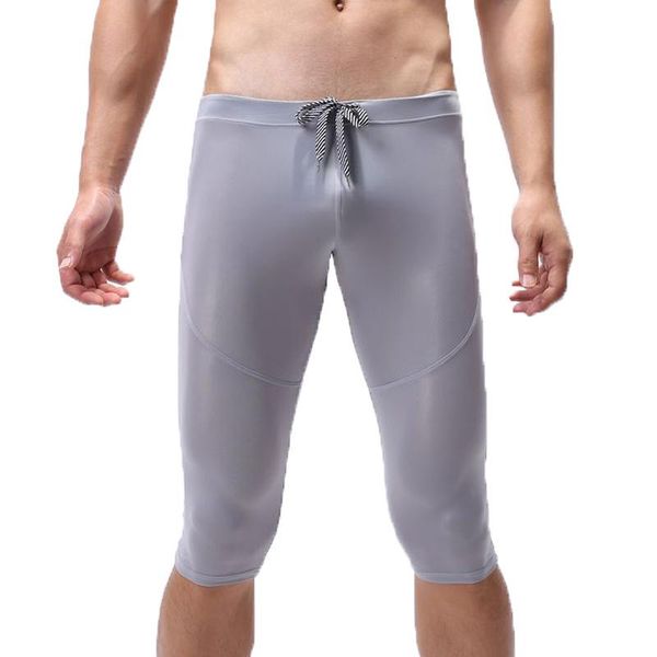 men's sleepwear men sleep shorts jogging sweatpants sports leggings male pyjama homme seamless underwear lounge pants, Black;brown 
men's sleepwear men sleep shorts jogging sweatpants sports leggings male pyjama homme seamless underwear lounge pants, Black;brown