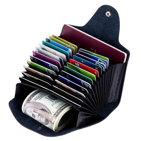 card holders vintage genuine leather wallet for men and women cowhide business organ holder coin purse 24 cards pack, Brown;gray
card holders vintage genuine leather wallet for men and women cowhide business organ holder coin purse 24 cards pack, Brown;gray