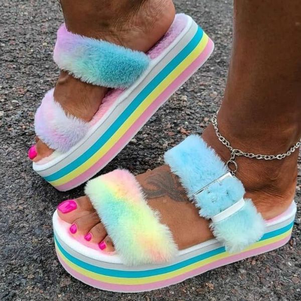 woman sandals open toe slippers summer plush platform outdoor women's shoes buckle zapatillas mujer plus size43, Black
woman sandals open toe slippers summer plush platform outdoor women's shoes buckle zapatillas mujer plus size43, Black