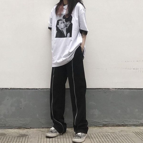 men's pants casual men spring autumn korean male double zipper straight trousers loose all-match high street fashion men's clothing, Black
men's pants casual men spring autumn korean male double zipper straight trousers loose all-match high street fashion men's clothing, Black