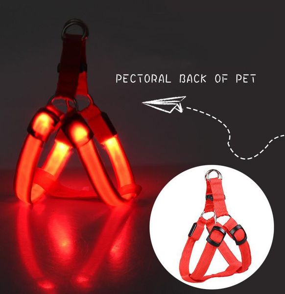 dog collars & leashes pet led light leash harness chest straps luminous adjustable safety nylon strap
dog collars & leashes pet led light leash harness chest straps luminous adjustable safety nylon strap