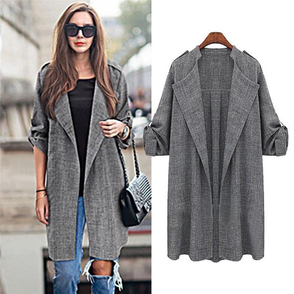 women's trench coats 2021 spring and autumn windbreaker jacket cloak waterfall cardigan opening long coat casual elegant, Tan;black
women's trench coats 2021 spring and autumn windbreaker jacket cloak waterfall cardigan opening long coat casual elegant, Tan;black