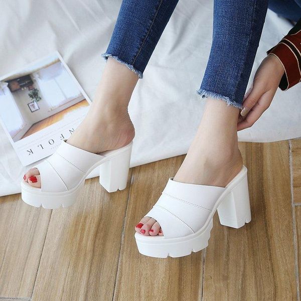 slippers 2021 summer female thick-soled open toe thick with waterproof platform fish mouth word, Black
slippers 2021 summer female thick-soled open toe thick with waterproof platform fish mouth word, Black
