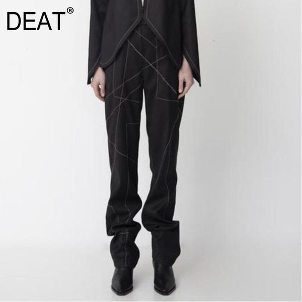 women's pants & capris deat 2021 summer fashion women high waist full length straight long striped line black office lady's wh0210, Black;white
women's pants & capris deat 2021 summer fashion women high waist full length straight long striped line black office lady's wh0210, Black;white