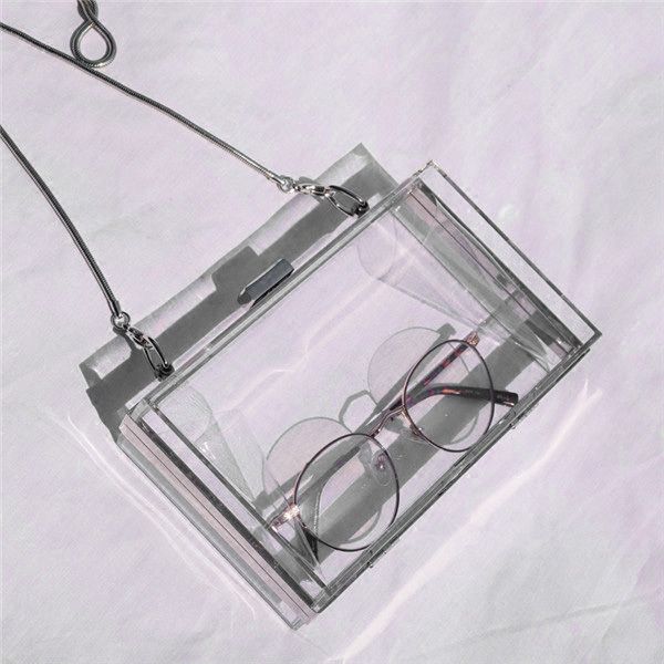 acrylic transparent clutch chain box women shoulder bags hard day clutches bags wedding party evening purse(silver)
acrylic transparent clutch chain box women shoulder bags hard day clutches bags wedding party evening purse(silver)
