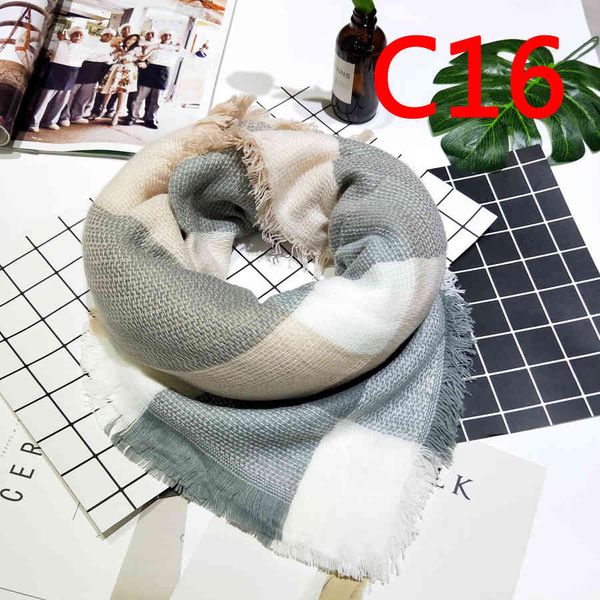 east gate autumn and winter new plaid scarf women's color matching stripe oversized square scarf, Blue;gray
east gate autumn and winter new plaid scarf women's color matching stripe oversized square scarf, Blue;gray