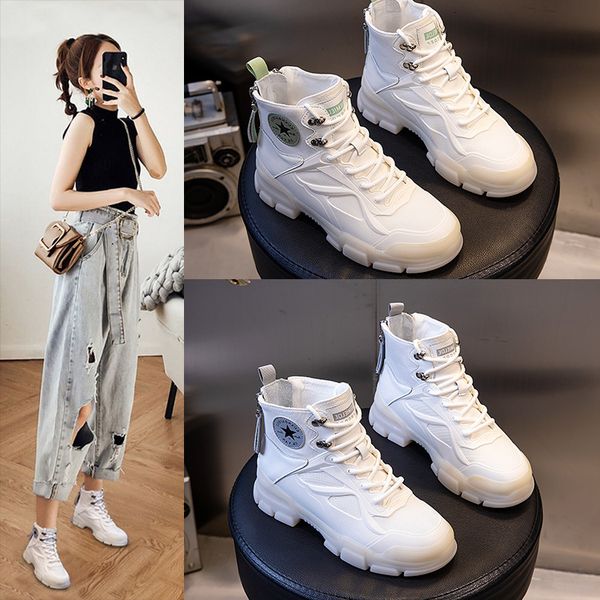 boots female genuine leather women booties lace up white winter shoes non-slip girl martin 6tpn, Black
boots female genuine leather women booties lace up white winter shoes non-slip girl martin 6tpn, Black