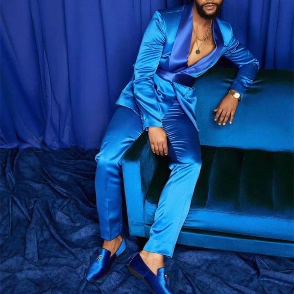 men's suits & blazers latest design 2-piece men silk satin wedding tuxedos summer party wear fashion black business for man peaked lape, White;black
men's suits & blazers latest design 2-piece men silk satin wedding tuxedos summer party wear fashion black business for man peaked lape, White;black