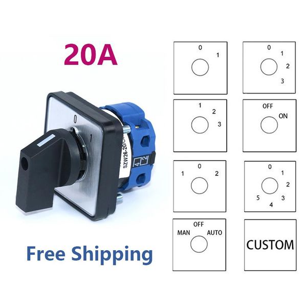 smart home control 660v 20a 4/8/16/32 terminals rotary changeover cam switch with screws lw28-20 ymw26 series electric selector
smart home control 660v 20a 4/8/16/32 terminals rotary changeover cam switch with screws lw28-20 ymw26 series electric selector