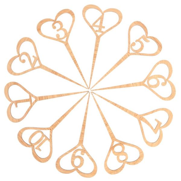 party decoration 10pcs 1 to 10 wooden heart-shaped table numbers for wedding or home
party decoration 10pcs 1 to 10 wooden heart-shaped table numbers for wedding or home